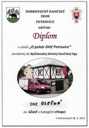 Detská hasičská súťaž v Petroviciach