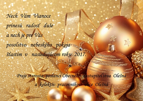 Vianočný pozdrav