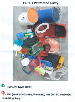 Fotopríloha - k vyseparovaniu HDPE+PP zmesné plasty