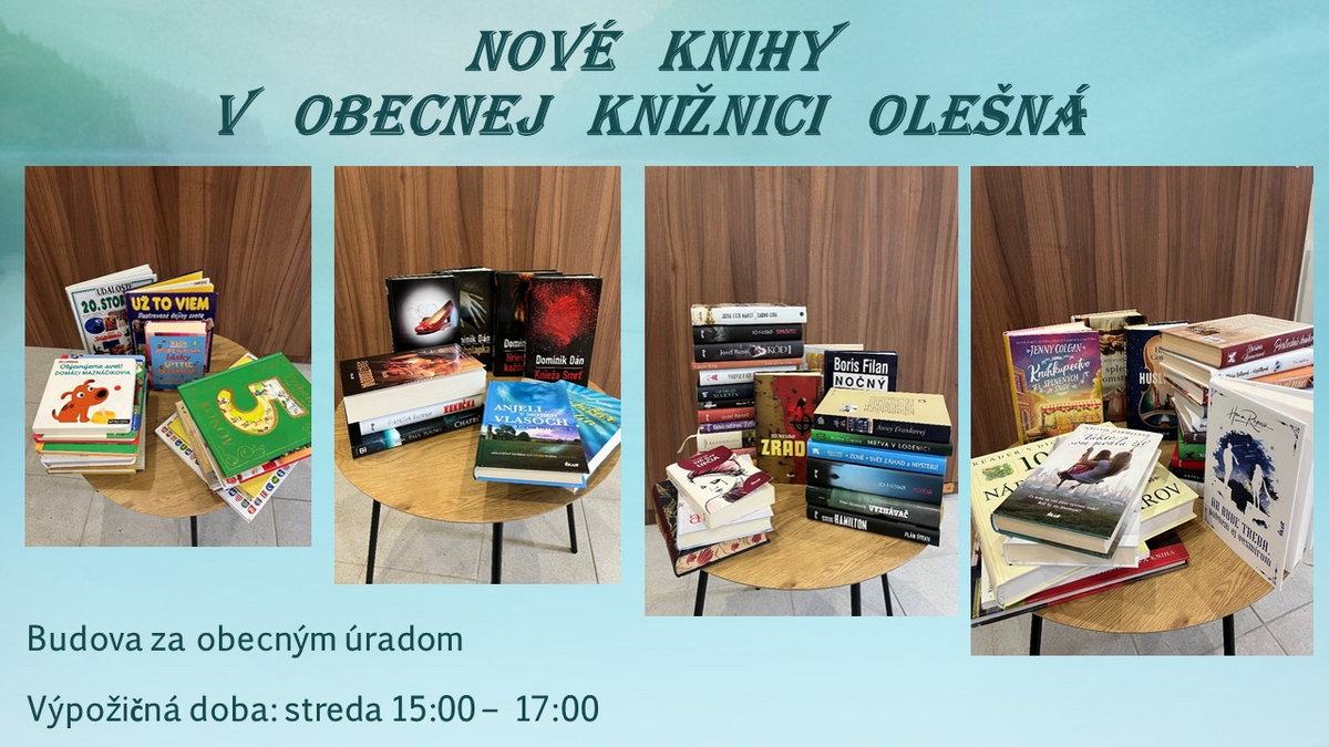 nove knihy Olesna