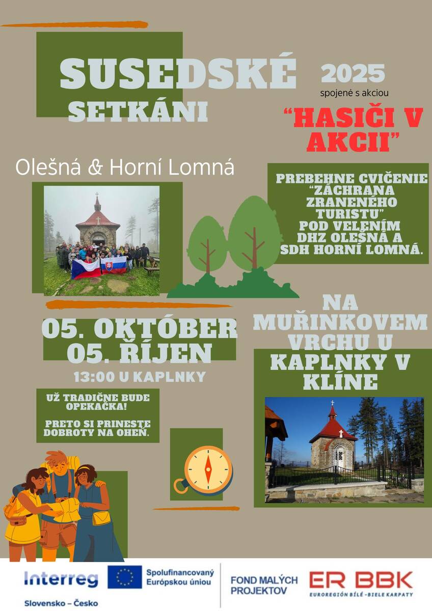 Susedské stretnutie obec Olešná a Horní Lomná 