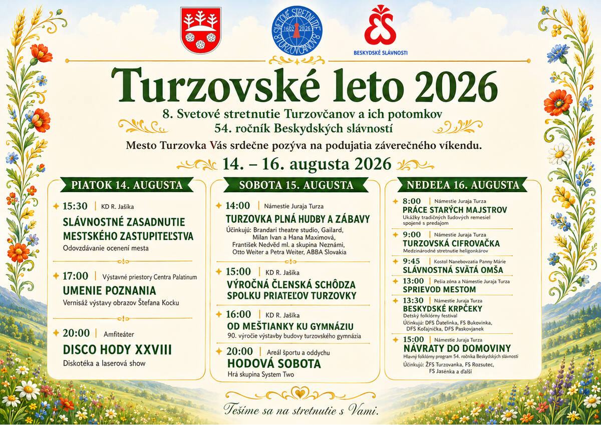 pozvanka turzovske leto