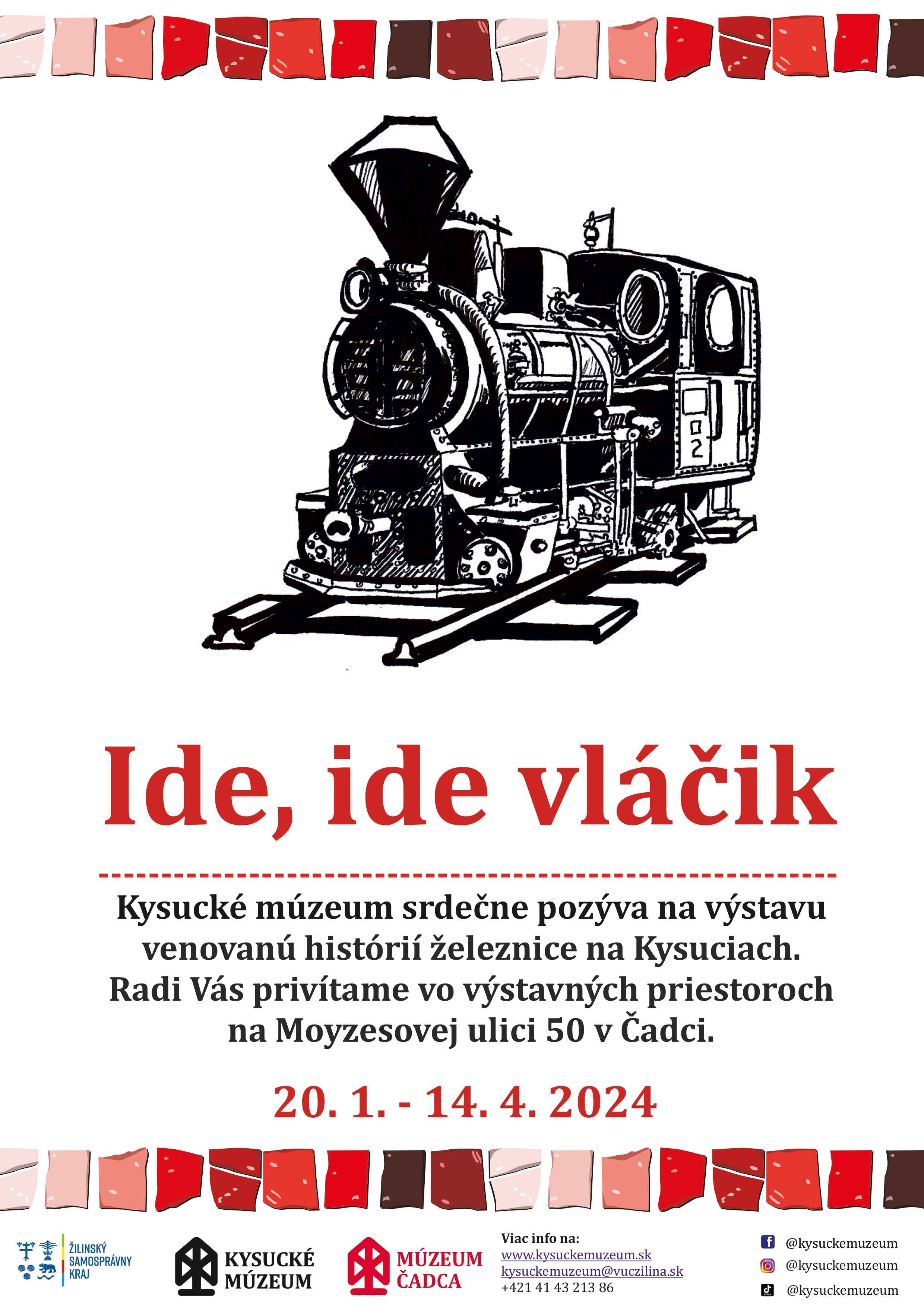 Ide ide vláčik plagát