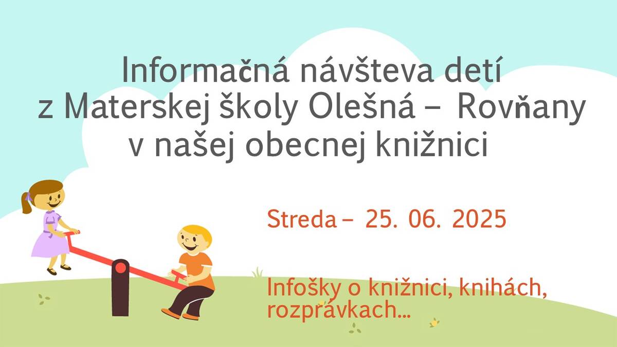 Informačná návšteva v našej obecnej knižnici