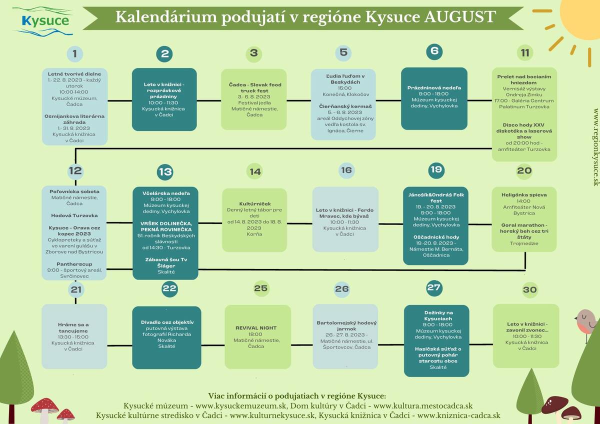 KALENDAR KYSUCE - August 2023