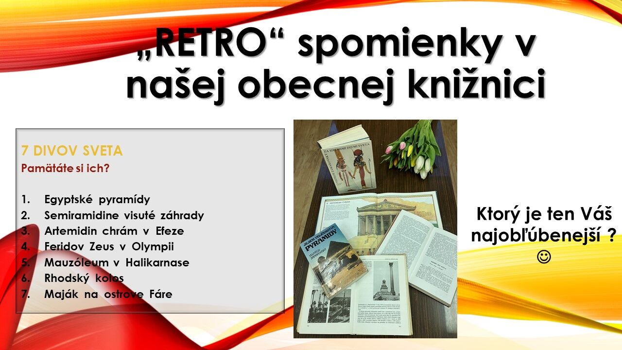 RETRO spomienky v našej obecnej knižnici