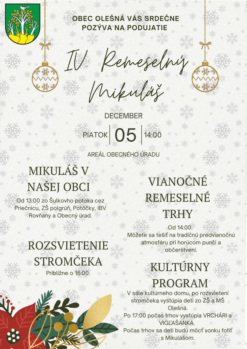 Remeselny Mikulas v obci