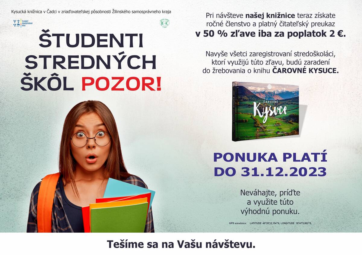 Bonus pre stredoškolákov 