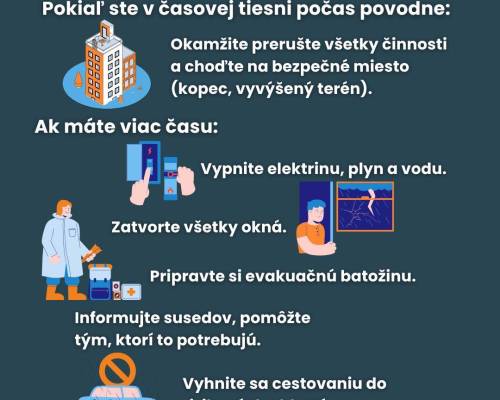 Pokiaľ ste v časovej tiesni počas povodne 