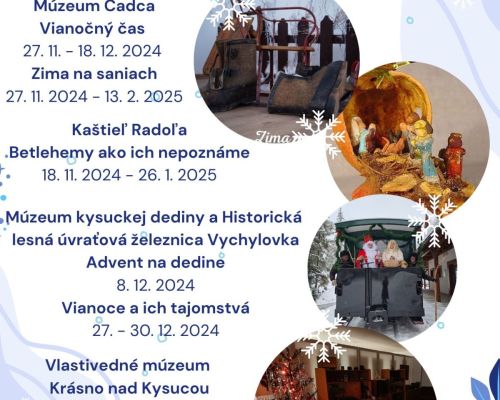 Pozvánka na vianočné podujatia v kysuckom múzeu 