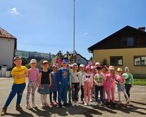 Stavanie mája v obci dňa 27.4.2024