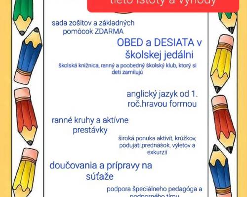 Obrázok č. 2 k zápisu detí do 1. ročníka 