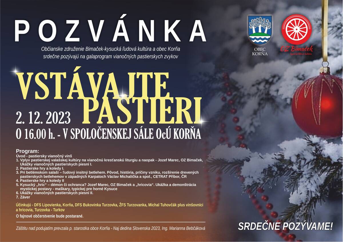 Pozvánka na podujatie 