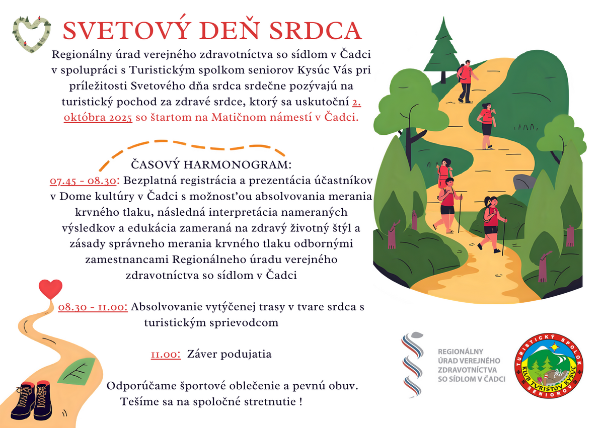 Turistický pochod  za  zdravé srdce 